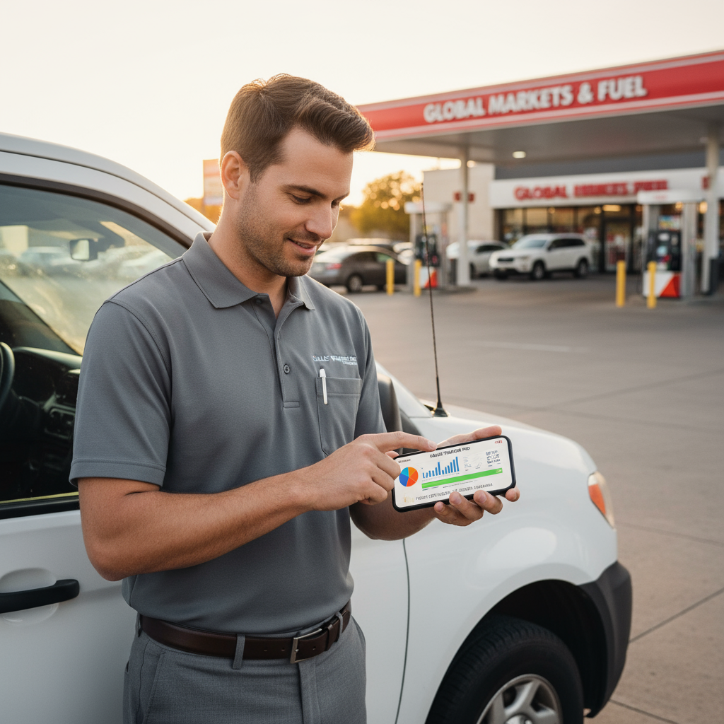 blurry photo of sunset over ocean with logo on top